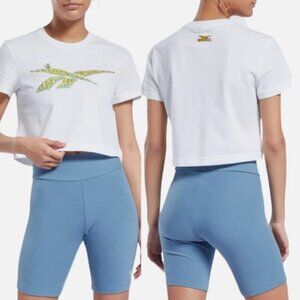 2$20 Reebok X Minions Women’s Crop Top Logo, size XXS
